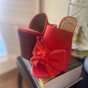 Sam Edelman Yumi block heel mule with bow